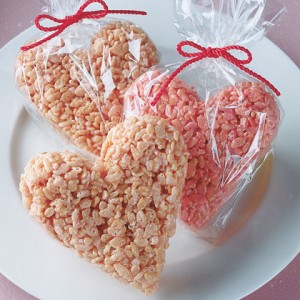 Valentine Treats on These Valentine S Day Heart Rice Krispy Treats Are So Cute  They Re A